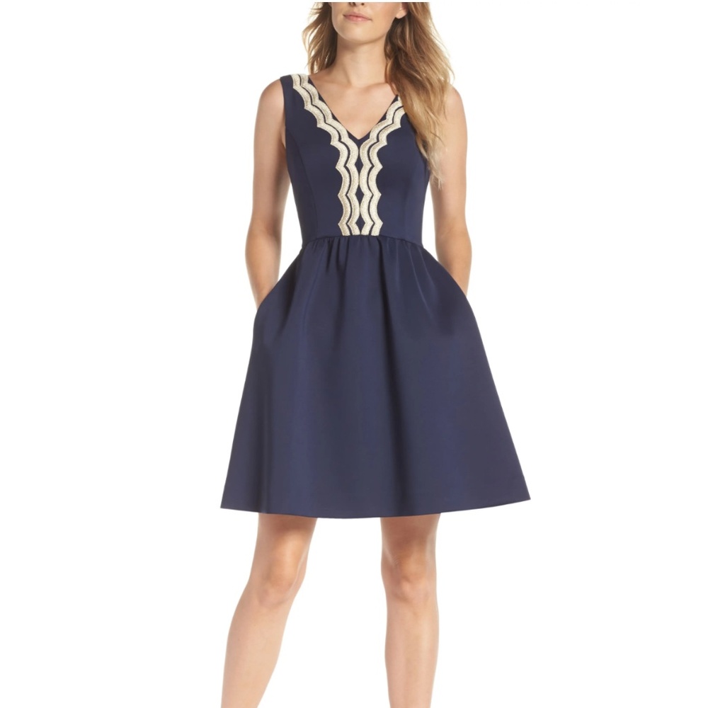 Lilly Pulitzer Rorey Dress in True Navy - Never Worn